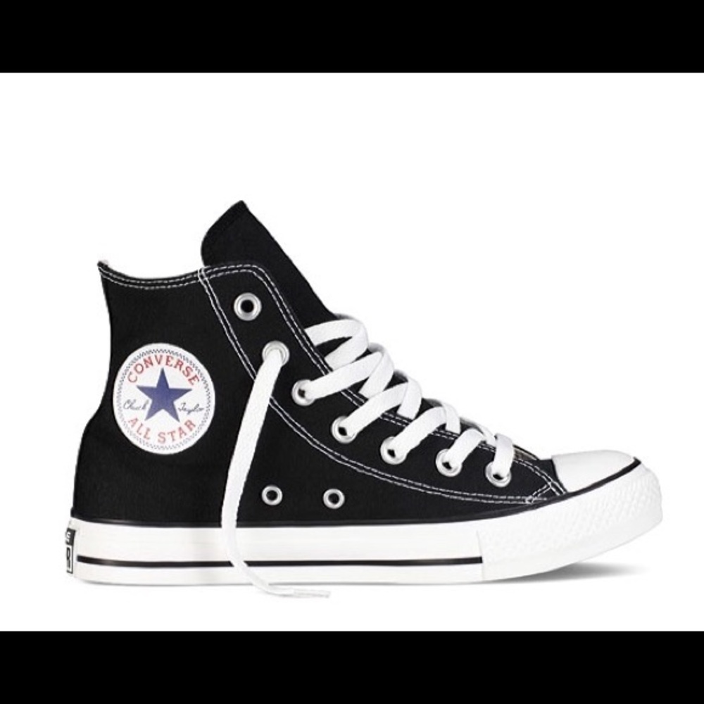 Converse Black High Tops size 6